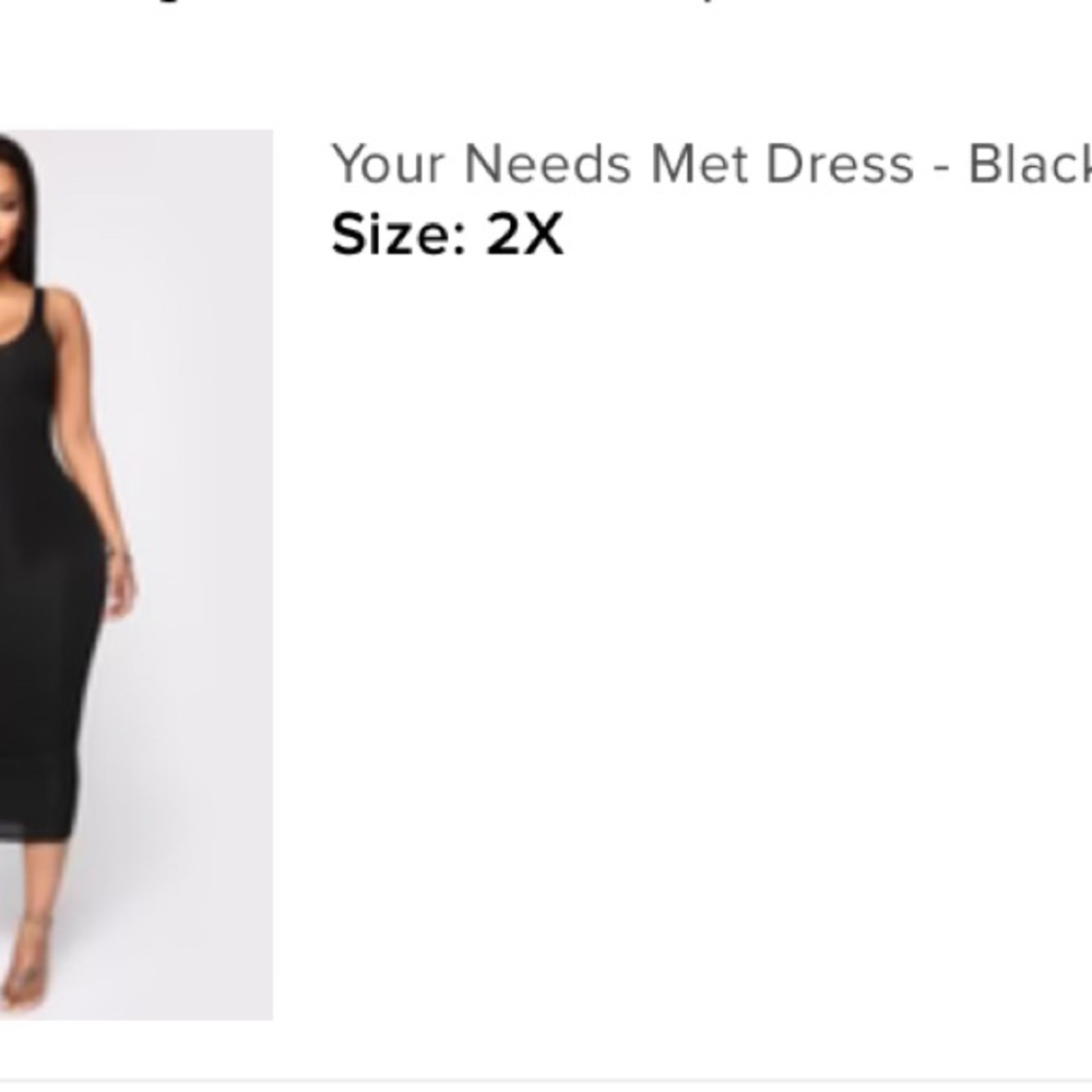 Elegant Black Sleeveless Dress - Picture 2 of 2